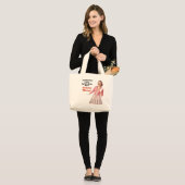 Buncoのバッグのヴィンテージおよびレトロ ラージトートバッグ (正面(モデル))