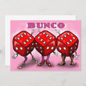 Buncoのパーティの招待状 招待状 (正面/裏面)