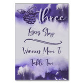 Buncoのブドウ酒用ブドウのかわいらしい水彩画表3 テーブルナンバー (正面)