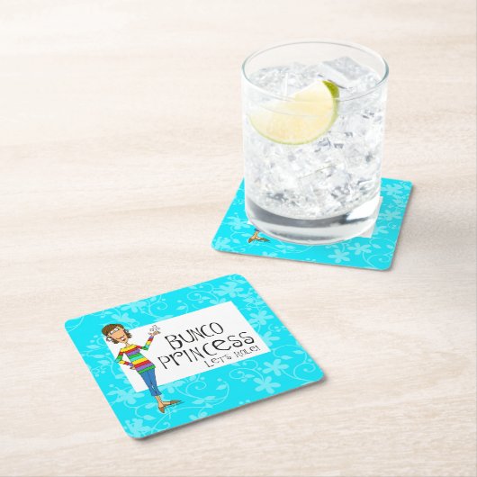 Buncoのプリンセスのコースター スクエアペーパーコースター (インサイチュ)