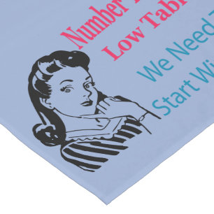 Buncoのレトロの低いテーブル#3 ショートテーブルランナー