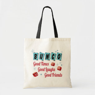 Buncoのレトロの赤いサイコロのよい友人 トートバッグ