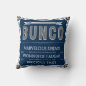 Buncoのヴィンテージのタイポグラフィ クッション (裏面)