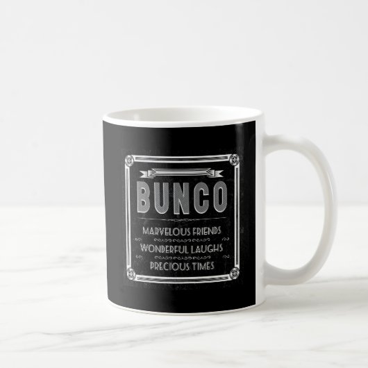 Buncoのヴィンテージのタイポグラフィ コーヒーマグカップ (右)