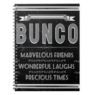 Buncoのヴィンテージのタイポグラフィ ノートブック