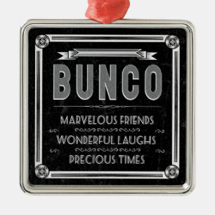 Buncoのヴィンテージのタイポグラフィ メタルオーナメント