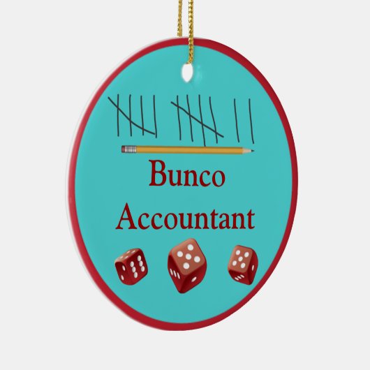 Buncoの会計士のオーナメント セラミックオーナメント (右)