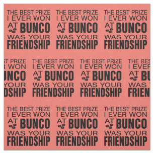 Buncoの友情のサイコロの珊瑚のノベルティ ファブリック