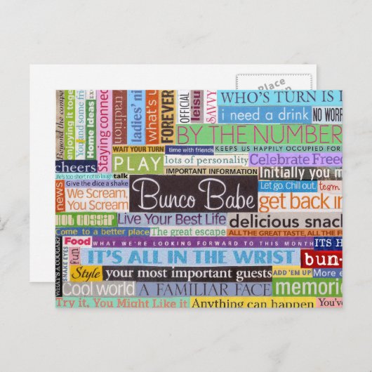 Buncoの可愛い人 インビテーションポストカード (正面/裏面)