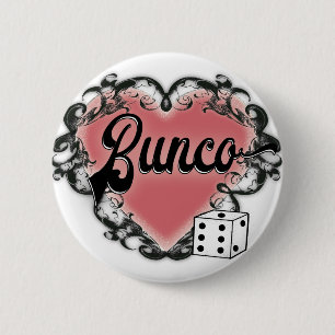 buncoの女の子夜ハートの入れ墨ボタン 缶バッジ