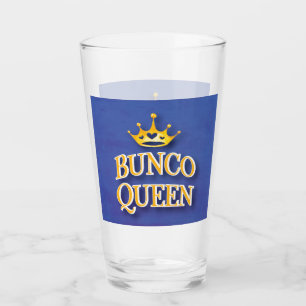 Buncoの女王の王冠の水彩画 タンブラーグラス