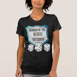 buncoの姉妹関係のサイコロのデザインのメンバー tシャツ
