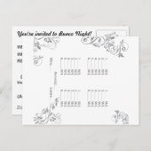 Buncoの郵便はがきの招待状 インビテーションポストカード (正面/裏面)