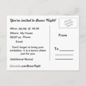 Buncoの郵便はがきの招待状 インビテーションポストカード (裏面)