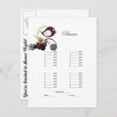 Buncoの郵便はがきの招待状 インビテーションポストカード (正面/裏面)