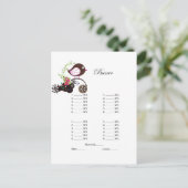 Buncoの郵便はがきの招待状 インビテーションポストカード (スタンド正面)