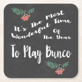 Buncoを遊ぶWondefulのほとんどの時間 スクエアペーパーコースター (正面)