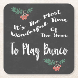 Buncoを遊ぶWondefulのほとんどの時間 スクエアペーパーコースター