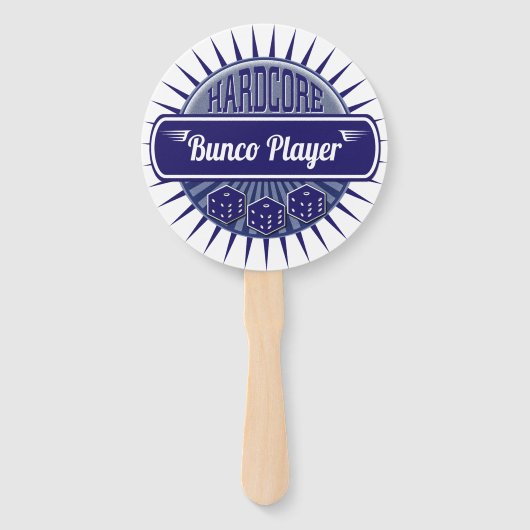 Buncoクールなプレーヤーの幸運なサイコロを保って下さい ハンドファン (正面)