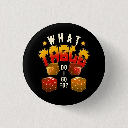 Buncoゲームナイトバンコおもしろいに行くテーブル 缶バッジ (正面)