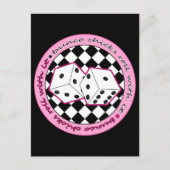 Buncoチッ転がクとIt – ピンク ポストカード (正面)