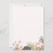 Buncoパーティーガールズナイトアウトフローラスクリプモダント 招待状 (裏面)