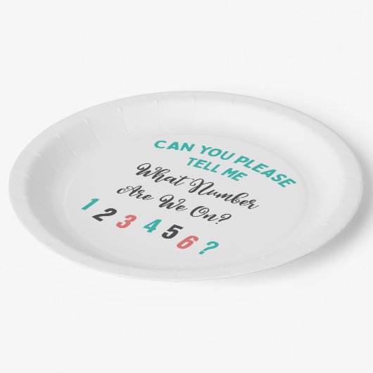 Buncoプおもしろいレーヤーパーティー番号 ペーパープレート (アングル)