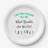 Buncoプおもしろいレーヤーパーティー番号 ペーパープレート (正面)