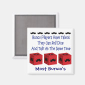 Buncoプレイヤーは才能のある口ひげバージョンを持つ マグネット (正面/裏面)