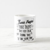 Buncoプレーヤーに王冠との才能があります コーヒーマグカップ (中央)