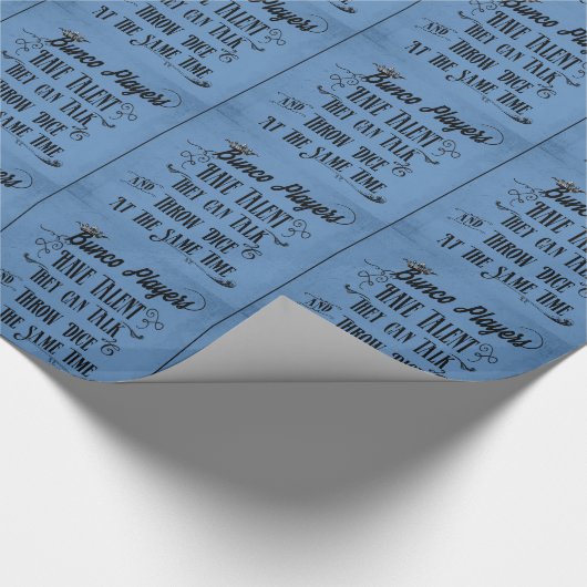 Buncoプレーヤーに王冠との才能があります ラッピングペーパー (角)