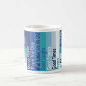 Buncoプレーヤーのモダンでストライプのなマグ コーヒーマグカップ (中央)