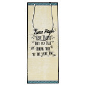 Buncoプレーヤーは才能のワインのバッグを持っています ワインギフトバッグ (裏面)