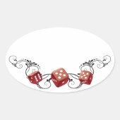 Bunco名タグ 楕円形シール (正面)