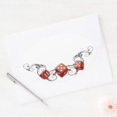 Bunco名タグ 楕円形シール (封筒)