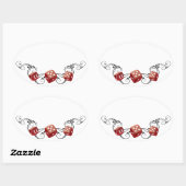 Bunco名タグ 楕円形シール (シート)