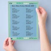 Bunco地下鉄ホスティングカレンダー チラシ (手)