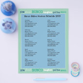 Bunco地下鉄ホスティングカレンダー チラシ (シングル)