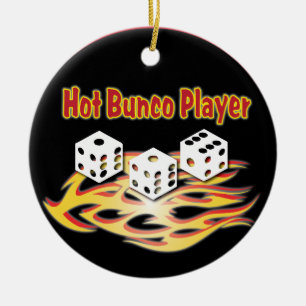 Bunco熱いプレーヤー セラミックオーナメント