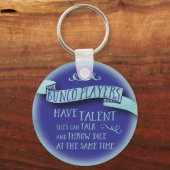 Bunco選手が才能を持っている – 水彩スタイル キーホルダー (正面)