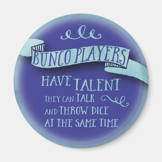 Bunco選手が才能を持っている – 水彩スタイル マグネット (正面)