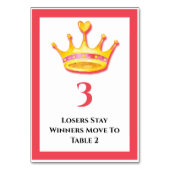 Bunco金ゴールドクラウンテーブル3 of 5カード テーブルナンバー (裏面)