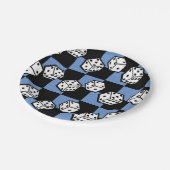 bunco,サイコロ，ベガスのテーマパーティープレート ペーパープレート (アングル)