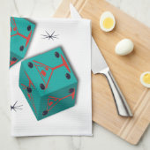 Bunco -振動、ラッセル音及びロールマルティーニタオル キッチンタオル (四つ折り)