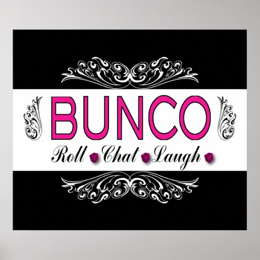 Bunco, 転がChat, Law In Pink, Black And White ポスター (正面)