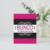 Bunco, 転がChat, Law In Pink, Black And White ポストカード (スタンド正面)