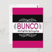 Bunco, 転がChat, Law In Pink, Black And White ポストカード (正面/裏面)