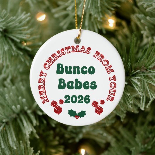 Bunco Babe Annual Ornament セラミックオーナメント (ツリー)