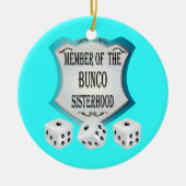 Bunco - buncoの姉妹関係のオーナメントのメンバー セラミックオーナメント (正面)