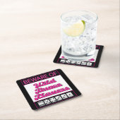 Bunco Coasters – ワイルドバンコ選手に注意 スクエアペーパーコースター (インサイチュ)